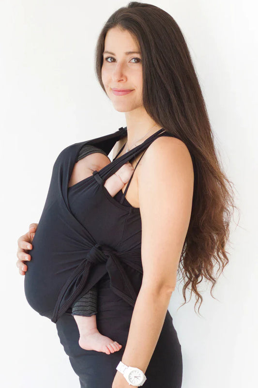 women's baby carrier black