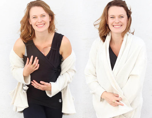 Basic Black Women's Carrier & Waffle Weave Cardigan Bundle - second